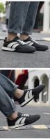 Nuevos zapatos de cuero transpirables para tablero, deportes de suela blanda, zapatos Forrest Gump, zapatos casuales con cordones bajos de moda. - details 8
