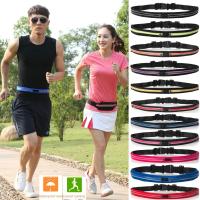 2 bolsillos deportivos flexibles al aire libre impermeables para hombres y mujeres, fitness, carrera, ciclismo, bolsas telefónicas, cinturones - details 1