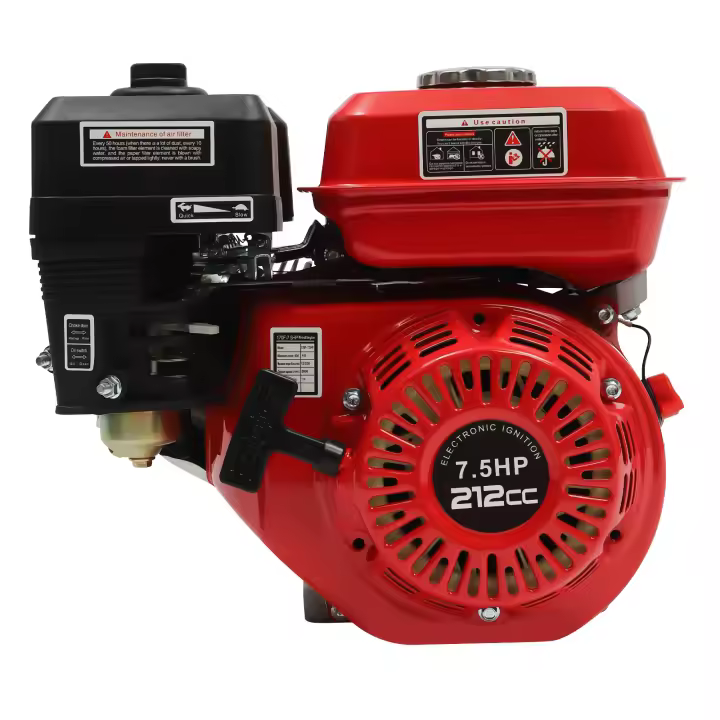 Motor de Gasolina con Enfriamiento de Aire de 7.5HP Motor de 4 Tiempos para Agricultura Industrial y Comercio Arranque Fácil - 1