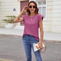 Blusa de Estilo Coreano Vintage para Mujer Cuello Redondo, Mangas Cortas, Moda Joven, Tops de Mujer Alta - details 10