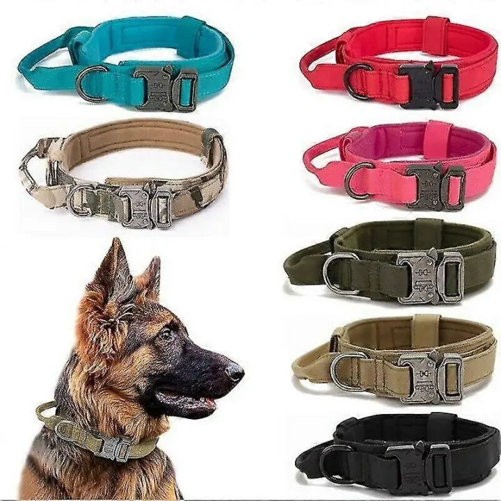 Collar táctico para perros: nailon militar resistente para entrenamiento de perros - 1