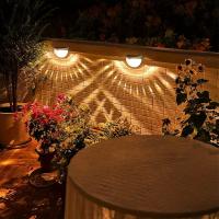 Lámpara de Valla Solar para Exteriores 4pack Luz de Piso Solar Luz de Pared Solar Impermeable Iluminación de Valla con Energía Solar Montaje en Pared - details 0