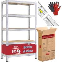 180x90x40cm - 5 Baldas |   Estanterías de almacenamiento para cocina, despensa y garaje |   Estantería metálica galvanizada |   Estantería Resistente 875kg - details 6