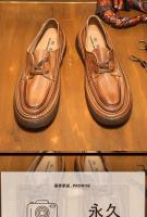 Zapatos de cuero para hombre, de cuero genuino de alta gama, primera capa de cuero vacuno, suela suave. - details 0
