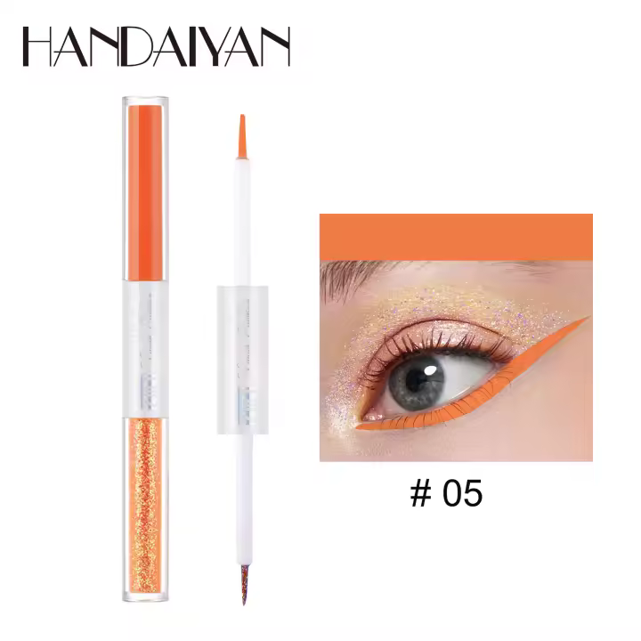 Pluma de Eyeliner Handaiyan Auténtica Duradera, Impermeable, Delgada y Colorida de Silkworm - 1