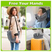 Almohada de Viaje Multifuncional en Forma de U para Cambiar en Bolsa de Ropa - Almacenamiento Portátil de Equipaje y Cojín de Soporte Cervical - Poliéster Lavable a Máquina, Descanso Cómodo - details 3
