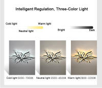 LEFAN-lámpara de techo con flores, luz Led moderna para habitación, dormitorio, comedor y sala de estar, 115CM - details 1