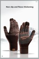 Guantes de punto de Cachemira para hombre y mujer, manoplas gruesas y cálidas para esquiar con pantalla táctil, Otoño e Invierno - details 0