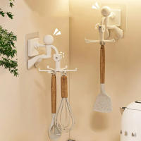 Gancho giratorio de 360 ​​grados para estatuillas creativas, estante colgante para cocina y baño montado en la pared del hogar con gancho adhesivo - details 3
