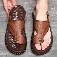 Sandalias de verano al aire libre para hombre, zapatos de oficina de verano, sandalias informales antideslizantes para hombre, color negro - details 2