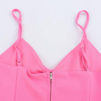 Top de Dos Colores para Mujer OUWU Diseño Ahuecado, Decoración con Lazo, Top de Color Sólido con Tirantes, Ropa de Calle Sexy Dulce Y2K - details 7