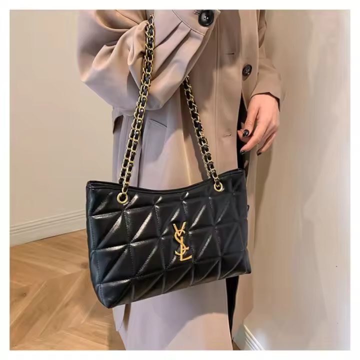 Nueva Moda, Bolso de Hombro con Cadena de Diamantes, Bolso de Mensajero Versátil para Viajeros - 1