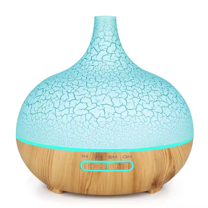 Humidificador Ultrasonido Silencioso de 550ml Control Remoto y LED de 7 Colores Apagado Automático - 1
