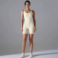 Hamidou-Conjunto de Yoga con espalda descubierta para mujer, Body de Fitness de alta elasticidad, ropa de gimnasio deportiva, Top corto de Fitness, Shockpro - details 31