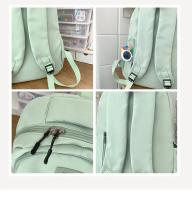 Mochila japonesa grande para estudiantes, sencilla y versátil, material de poliéster unisex, decoración de muñecas - details 30