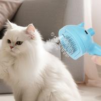 Peine en aerosol para el pelo de mascotas, autolimpiante, colorido, antisalpicaduras, cepillo eléctrico para gatos, botón de liberación, herramienta de aseo - details 10