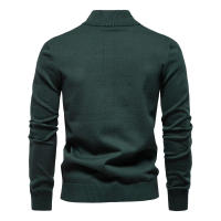 Suéter de punto medio para hombre, tops casuales a rayas, otoño e invierno - details 2