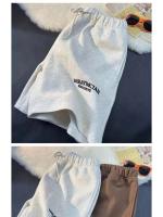 Pantalones Cortos de Deportes de Verano Minimalistas Moda de Playa y Calle para Hombres con Letras Bordadas - details 10