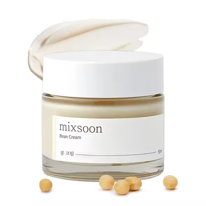 Mixsoon Bean Crema facial hidratante intensiva Piel suave y nutrita, cuidado de poros y sebo Cuidado de la piel coreano para piel de vidrio - Antiadherente - 1