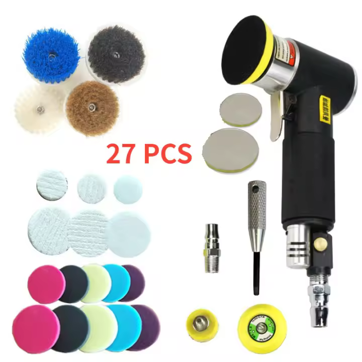 Lijadora Orbit Mini Portátil de 2"/3" para Pulido de Coches Herramienta de Aire de Alta Velocidad Potente con Batería Normal de Artículos Peligrosos - 1