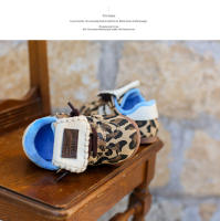 Flip compañeros de clase con estampado de leopardo 3-6 años zapatillas para niños con vellón - details 18