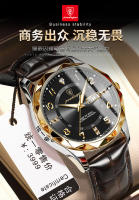 Reloj de hombre con cinturón nuevo suizo, reloj de cuarzo luminoso a prueba de agua - details 1