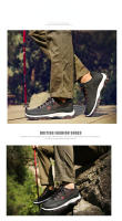 Zapatos Grandes para Senderismo al Aire Libre Impermeables y Antideslizantes para Hombres - details 5