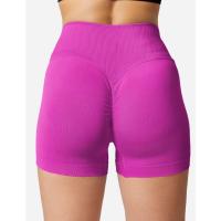Pantalones cortos deportivos de cintura alta sin costuras para mujer de ropa deportiva - details 10