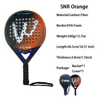 Raqueta de Paddle Cwin Profesional Fibra de Carbono Suave EVA Cubierta de Bolsa Padel Nueva 2025 - details 2