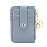 Cartera Pequeña de Cuero PU con Cierre de Cremallera para Tarjetas de Crédito y Monedero Bolsa de Dinero con Llavero y Clip - details 3