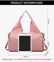Bolsa de gimnasio para mujer, bolso de mano deportivo de gran capacidad con correa para el hombro, ideal para Yoga y natación - details 0