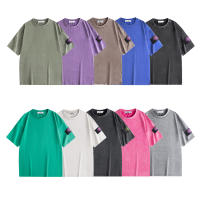 Tendencias de moda 2025, camisetas casuales de manga corta de primera calidad, camisetas de hombre de alta calidad, tops bordados de verano de Stone Island - details 5