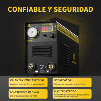 HITBOX 40Amps Plasma Cutter, Touch Pilot ARC DC Air Plasma Cutting Machine HVC50 220V Digital Plasma Cutter Clean Cut 13mm - details 2