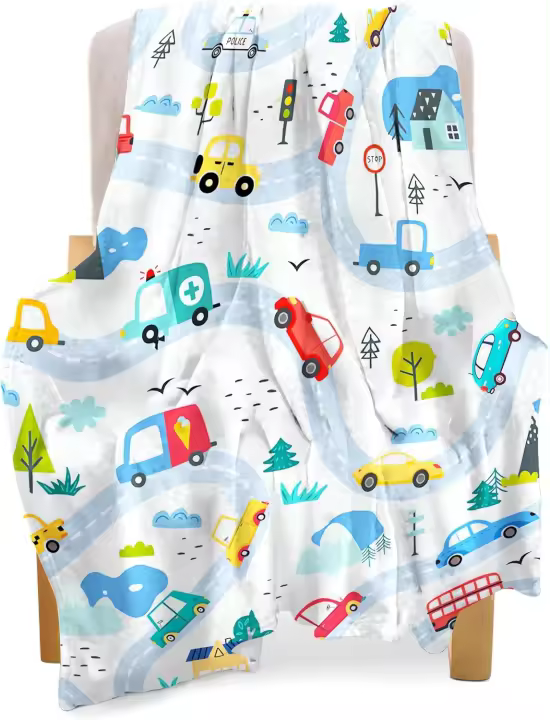 Manta Suave de Vellón para Niños Pequeños Ideal para Siesta, Cumpleaños, Uso Diario en Guardería - 1