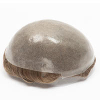 Prótesis capilar para hombres, Base de piel ultrafina de 0,03mm, peluca masculina, cabello humano Natural, sistema de cabello Invisible - details 6