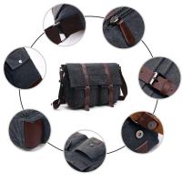 Bolso bandolera para ordenador portátil de 16 pulgadas para hombre, lona, ​​uso diario - details 14