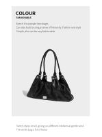 Bolso de hombro retro de moda con diseño de locomotora, bolso de mano de gran capacidad para mujer, nuevo bolso para las axilas - details 7