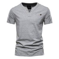 Camiseta informal japonesa de verano para hombre, Camiseta deportiva a la moda, Camiseta ajustada con bolsillo de algodón, camiseta de manga corta para hombre - details 8