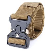 Cinturón táctico con hebilla magnética para hombre, cinturón elástico de liberación rápida, cinturón informal de nailon para pantalones de entrenamiento - details 6