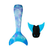Disfraz de cola de sirena para niños y niñas, traje de baño de fantasía, aleta Monofin, Cosplay, regalo de cumpleaños - details 7
