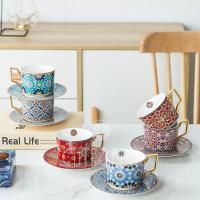Conjunto de Taza de Café de Lujo Estilo Marroquí Cerámica Ideal para Cappuccino, Latte, Espresso - details 2