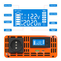 Convertidor de voltaje de onda sinusoidal pura de 2000W 4000W 12V 230V inversor Fuente de alimentación de emergencia al aire libre Viajes Caravana Conversión - details 1