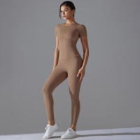 Conjunto Deportivo de Cintura Alta Top de Yoga y Pantalones Equipo Deportivo y Moda - details 14