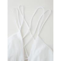 Vestido de tirantes estilo vacacional con espalda descubierta y lazo versátil clásico de moda para mujer personalizado nuevo - details 2
