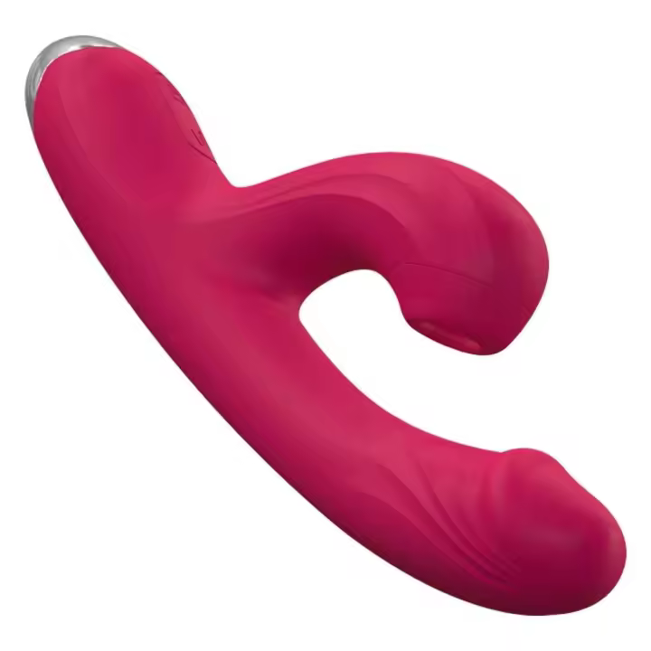 Consolador con calefacción, vibrador de succión, estimulación del punto G del clítoris, Juguetes sexuales para adultos para mujeres, dedo vibratorio Sexy - 1