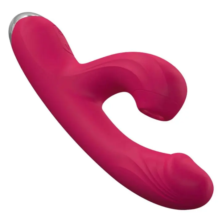 Consolador con calefacción, vibrador de succión, estimulación del punto G del clítoris, Juguetes sexuales para adultos para mujeres, dedo vibratorio Sexy - 1