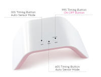Lámpara de Secado de Uñas KADS 24W Rosa UV LED 15 LEDs Móvil Conectable Máquina de Manicura Profesional para Terapia de Gel - details 3