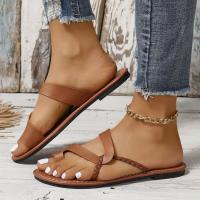 Zapatillas planas de moda casual para primavera-verano 2025 Uso hogareño y al aire libre sin cordones Combinables con todo Vacaciones en la playa - details 23