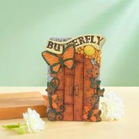 Figurita de puerta de hada elfo para jardín, artesanías de resina, puerta de jardín en miniatura divertida, puerta de hadas hecha a mano, decoración de escritorio - details 5