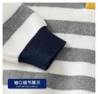Suéteres a rayas para niños, jersey para bebés pequeños, cuello tipo Polo, prendas de punto para niños, ropa de invierno para niños - details 8